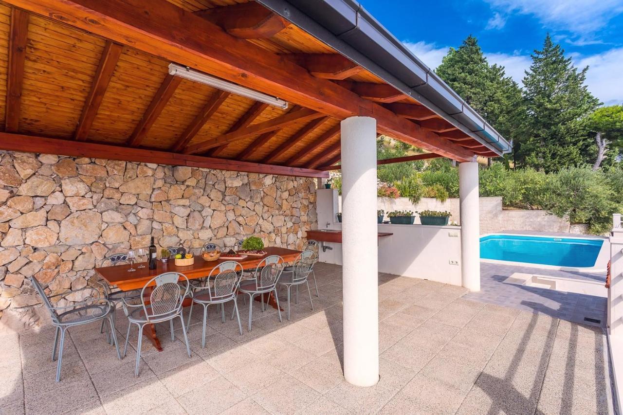 Villa Maslina, With Private 32M2Pool, Panoramic Views On 100Km Coastline, 12 Pax Lokva Rogoznica Exterior photo