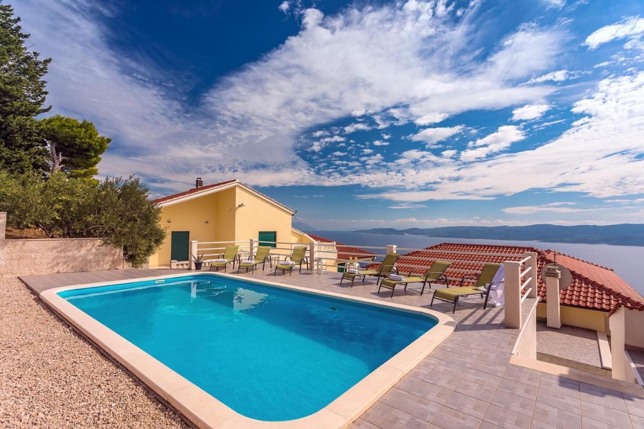 Villa Maslina, With Private 32M2Pool, Panoramic Views On 100Km Coastline, 12 Pax Lokva Rogoznica Exterior photo